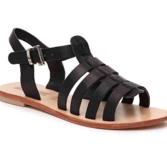 SOL SANA 'Sims' Leather Gladiator Flat Sandal - Picture 8 of 8